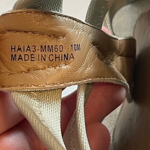 Donald J. Pliner HAIA Open Toe Sandals Womens Size 10 Mint Green Silver Metallic - Picture 7 of 9